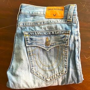 Men’s true religion, straight leg jeans waist, 34